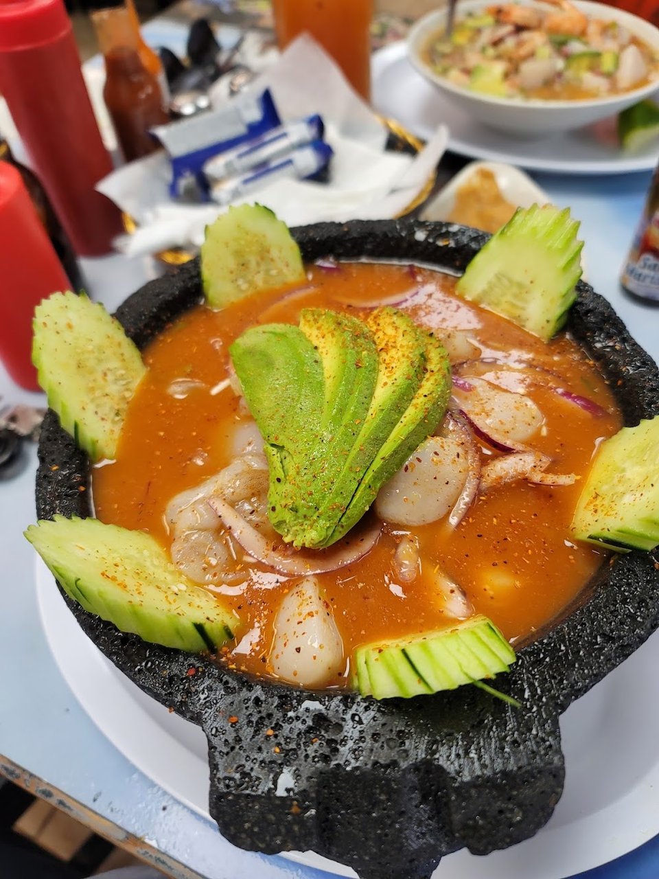 Camaron Con Abulon O Pulpo